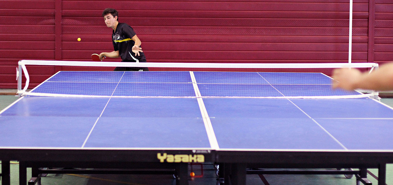 Une table d'ultimate ping.